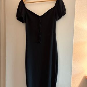 Elegant Black Dress NastyGal
